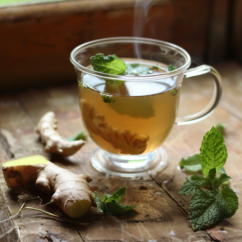 Peppermint and Ginger Tea